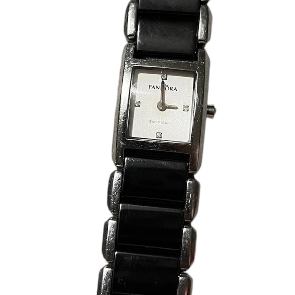 Pandora Facets Black Ceramic
Stainless Steel Diamond watch